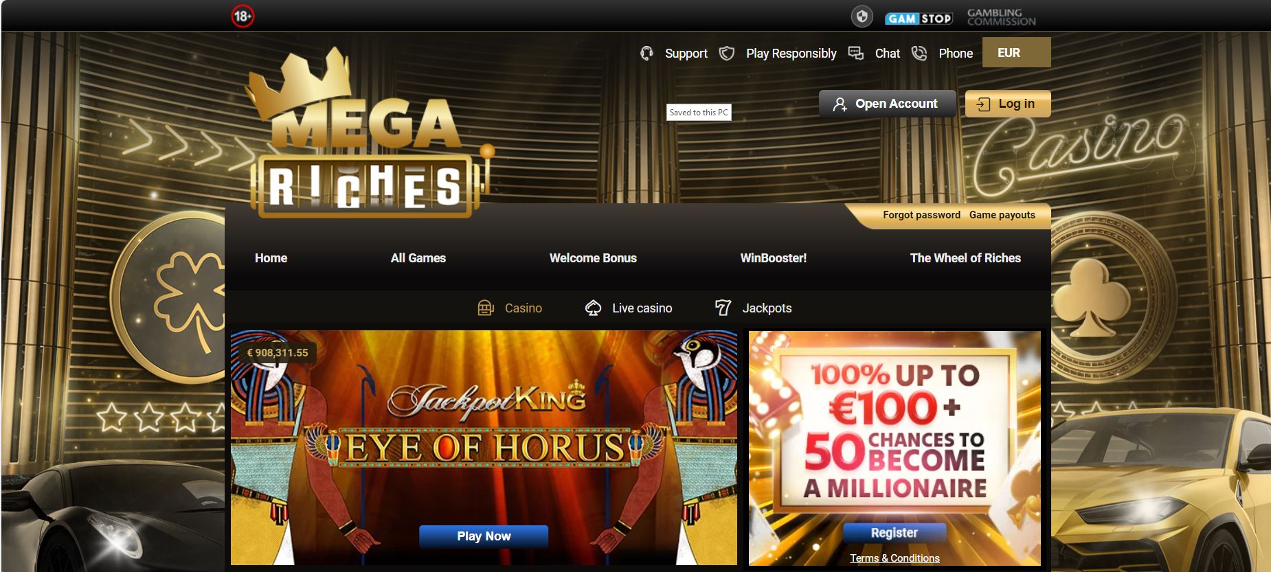 MegaRiches.com: The New Home of Jackpots